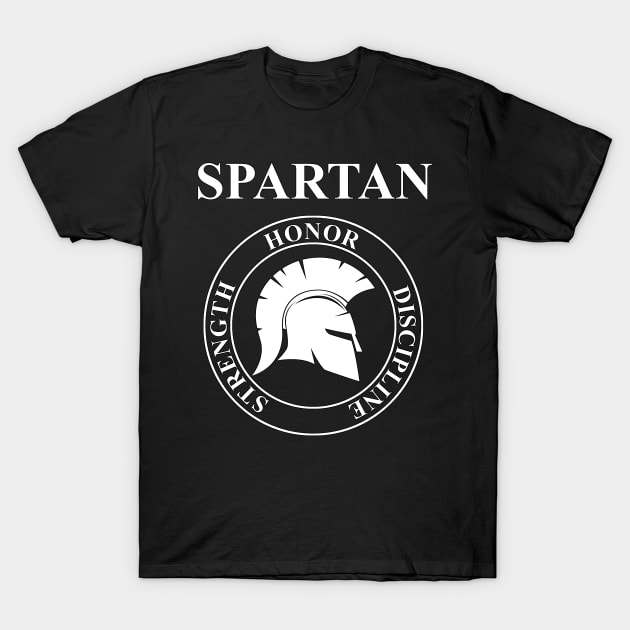 Spartan Warrior Virtues of Sparta T-Shirt by AgemaApparel